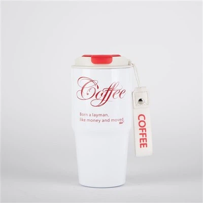 Чашка для кави з нержавіючої сталі з керамічною чашкою для кави з ручкою